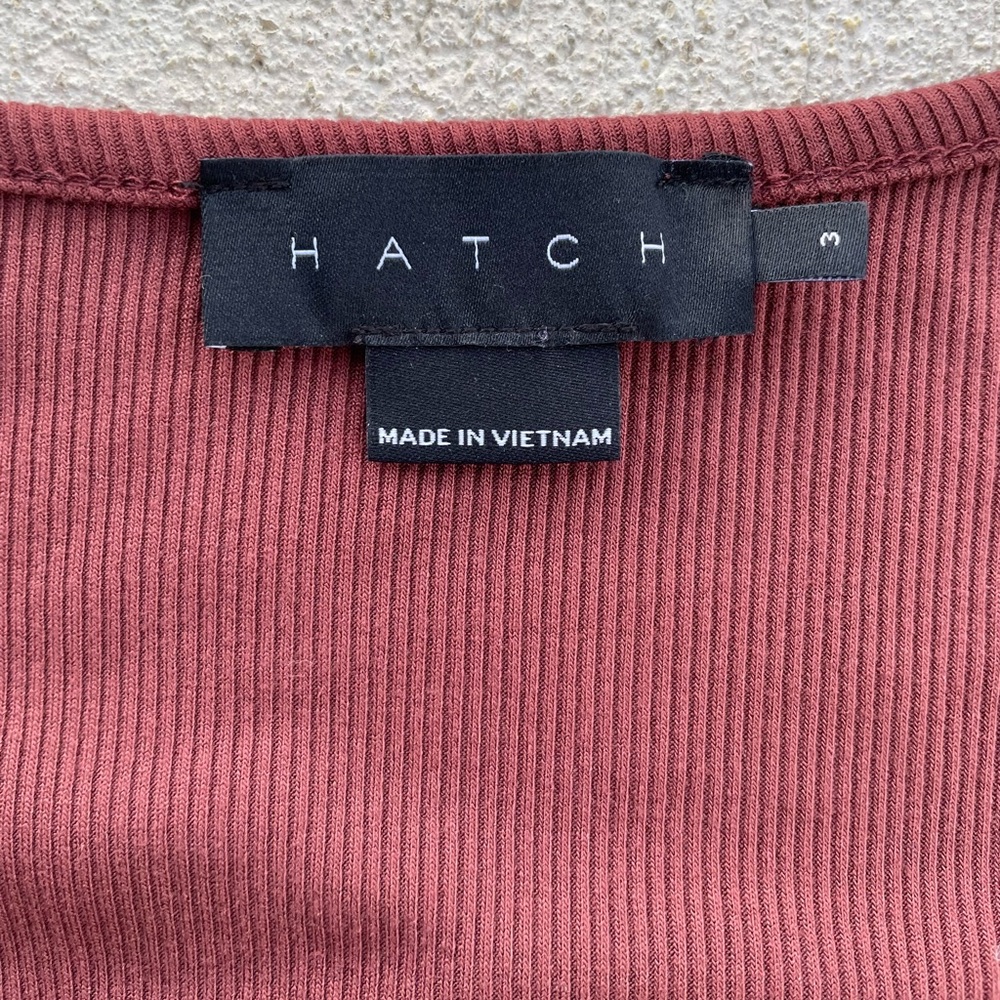 Hatch Long Sleeve Maxi Dress in Deep Rust - Picture 2 of 5